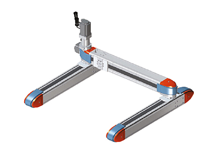 Portale con due assi a cinghia paralleli sormontati da un asse trasversale, serie Elektro Shak Gantry